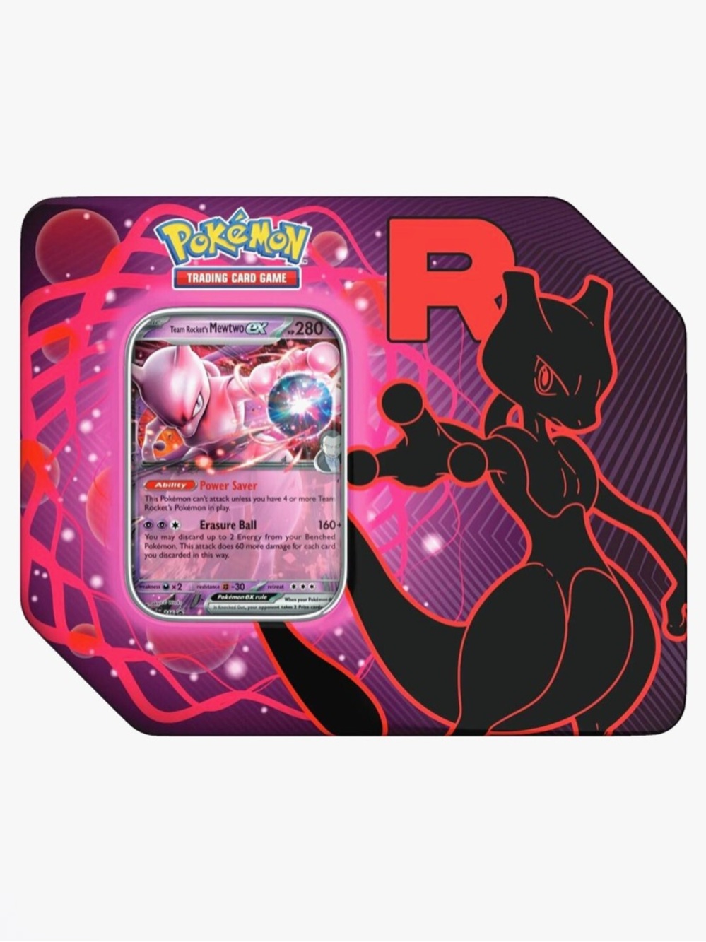 New! Pokémon TCG Team Rocket Tin [Team Rocket's Mewtwo ex]